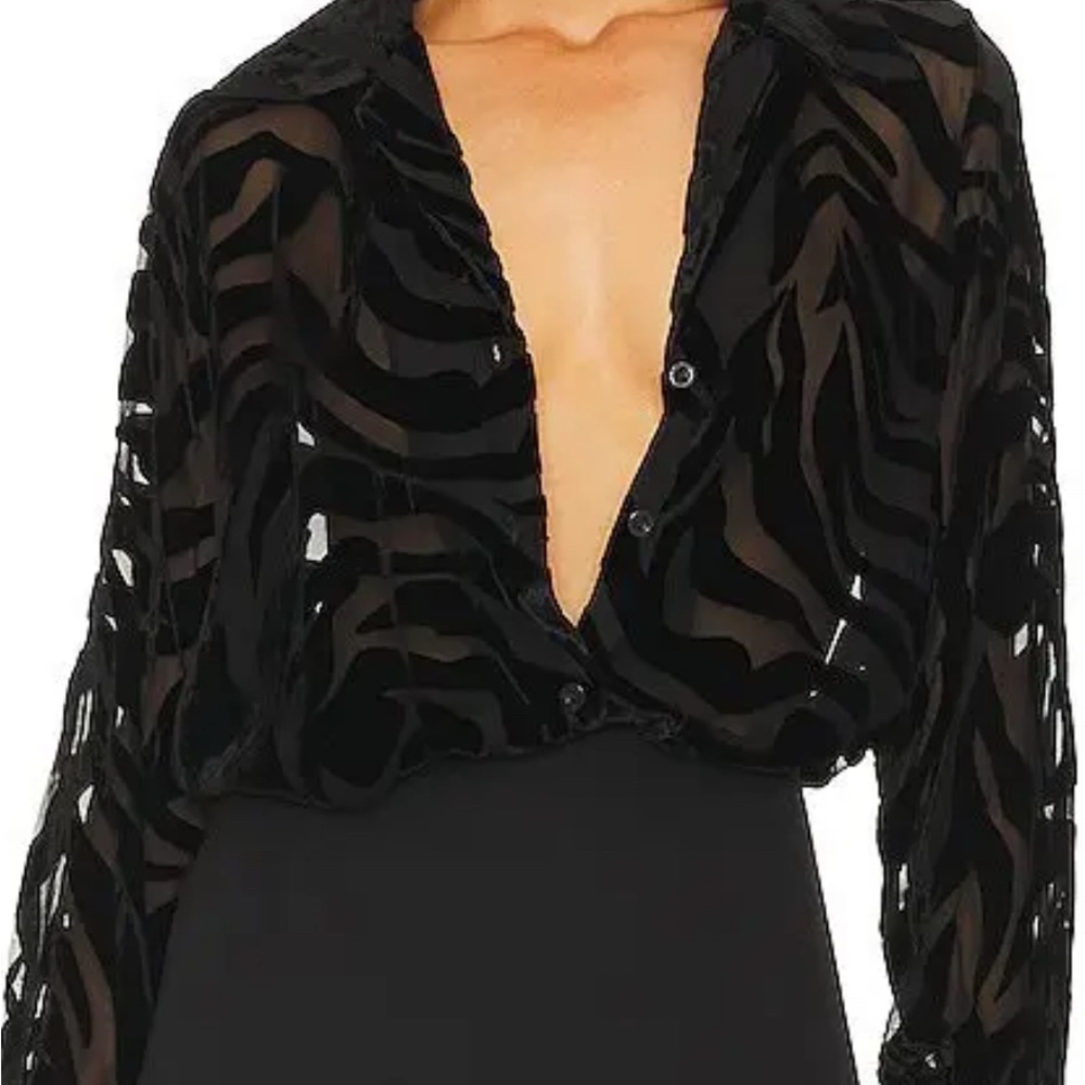 Anine Bing Black Mylah Shirt